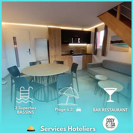 T3, 48m2, Climatise, Piscines, Resto, 5mn Plages *