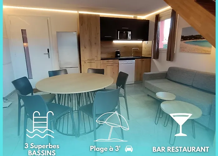 T3 Picchiarini, Clim, Piscines, Resto, 5' Plages *